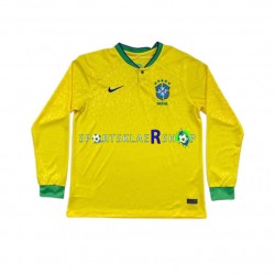 Brasil drakt Hjemmetrøye Lang erm VM 2022 , Herre