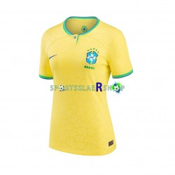 Brasil drakt Hjemmetrøye Kort erm VM 2022 , Dame