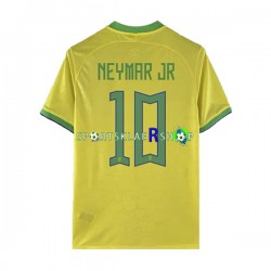 Brasil drakt Neymar JR 10 Hjemmetrøye Kort erm VM 2022 , Herre