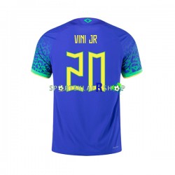 Brasil drakt Vinicius Junior 20 Bortetrøye Kort erm VM 2022 , Herre