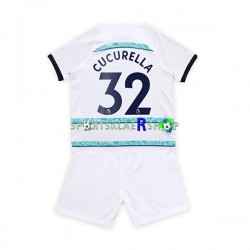 Chelsea drakt Cucurella 32 Bortetrøye Kort erm 2022-23 , Barnesett
