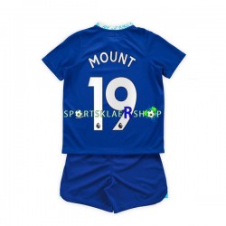 Chelsea drakt Mason Mount 19 Hjemmetrøye Kort erm 2022-23 , Barnesett