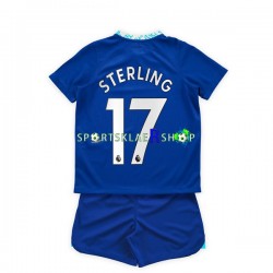 Chelsea drakt Raheem Sterling 17 Hjemmetrøye Kort erm 2022-23 , Barnesett