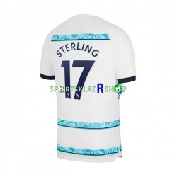 Chelsea drakt Sterling 17 Bortetrøye Kort erm 2022-23 , Herre