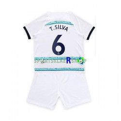 Chelsea drakt T. Silva 6 Bortetrøye Kort erm 2022-23 , Barnesett