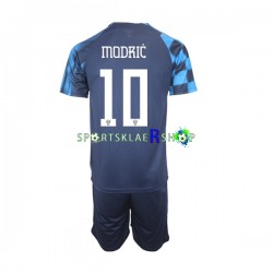 Kroatia drakt Modrić 10 Bortetrøye Kort erm VM 2022 , Barnesett