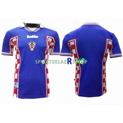 Kroatia drakt 1998 Retro Bortetrøye Kort erm , Herre