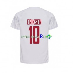 Danmark drakt Christian Eriksen 10 Bortetrøye Kort erm VM 2022 , Herre