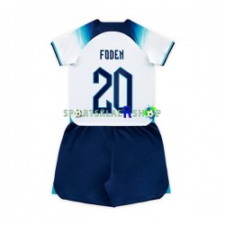 England drakt Foden 20 Hjemmetrøye Kort erm VM 2022 , Barnesett