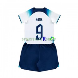 England drakt Kane 9 Hjemmetrøye Kort erm VM 2022 , Barnesett