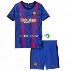 FC Barcelona drakt Tredjetrøye Kort erm 2021-22 , Barnesett