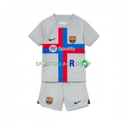 FC Barcelona drakt Tredjetrøye Kort erm 2022-23 , Barnesett