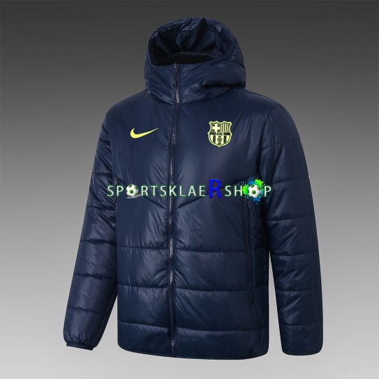 FC Barcelona Blå Vinter Bomullsfrakk , Herre