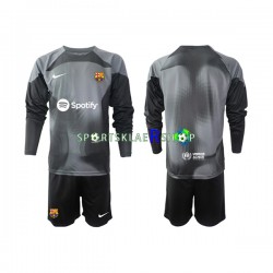 FC Barcelona drakt Keeper Bortetrøye Lang erm 2022-23 , Barnesett