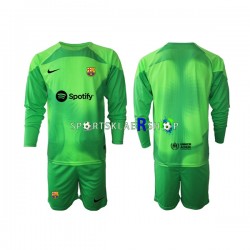 FC Barcelona drakt Keeper Hjemmetrøye Lang erm 2022-23 , Barnesett