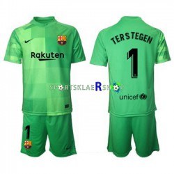 FC Barcelona drakt Ter Stegen 1 Keeper Tredjetrøye Kort erm 2021-22 , Barnesett