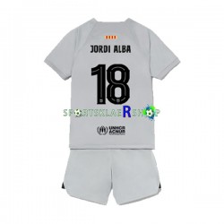 FC Barcelona drakt Jordi Alba 18 Tredjetrøye Kort erm 2022-23 , Barnesett