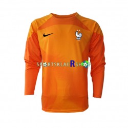 Frankrike drakt Keeper Bortetrøye Lang erm VM 2022 , Herre