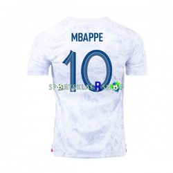 Frankrike drakt Mbappé 10 Bortetrøye Kort erm VM 2022 , Herre