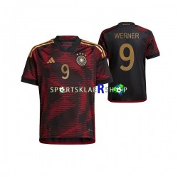 Tyskland drakt Timo Werner 9 Bortetrøye Kort erm VM 2022 , Herre