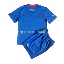 Island drakt Hjemmetrøye Kort erm 2022 , Barnesett