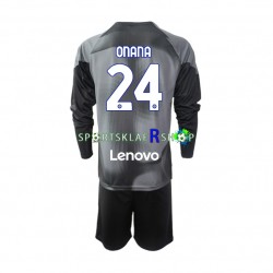 Inter Milan drakt Andre Onana 24 Keeper Hjemmetrøye Lang erm 2022-23 , Barnesett