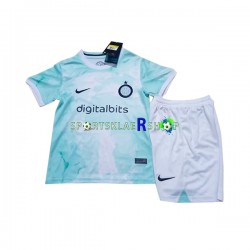 Inter Milan drakt Bortetrøye Kort erm 2022-23 , Barnesett