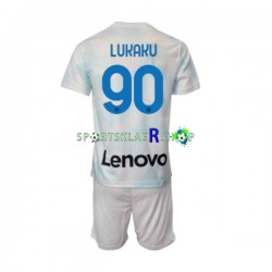 Inter Milan drakt Romelu Lukaku 90 Bortetrøye Kort erm 2022-23 , Barnesett