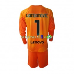 Inter Milan drakt Samir Handanovic 1 Keeper Fjerdetrøye Lang erm 2022-23 , Barnesett