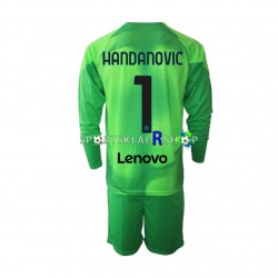 Inter Milan drakt Samir Handanovic 1 Keeper Tredjetrøye Lang erm 2022-23 , Barnesett