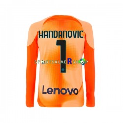 Inter Milan drakt Samir Handanovic 1 Keeper Fjerdetrøye Lang erm 2022-23 , Herre