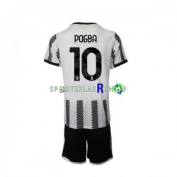Juventus drakt Pogba 10 Hjemmetrøye Kort erm 2022-23 , Barnesett Juventus drakt Pogba 10 Hjemmetrøye Kort erm 2022-23 , Barnesett