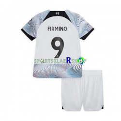 Liverpool drakt Roberto Firmino 9 Bortetrøye Kort erm 2022-23 , Barnesett