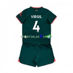 Liverpool drakt Virgil van Dijk 4 Tredjetrøye Kort erm 2022-23 , Barnesett