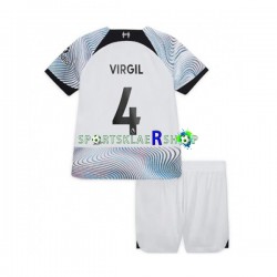 Liverpool drakt Virgil van Dijk Bortetrøye Kort erm 2022-23 , Barnesett