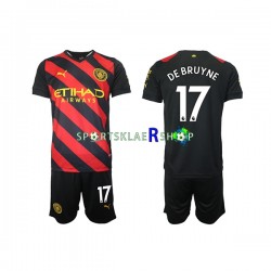 Manchester City drakt De Bruyne 17 Bortetrøye Kort erm 2022-23 , Barnesett