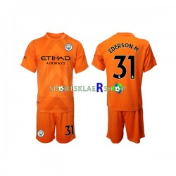 Manchester City drakt Ederson M. 31 Keeper Tredjetrøye Kort erm 2022-23 , Barnesett