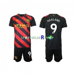 Manchester City drakt Haaland 9 Bortetrøye Kort erm 2022-23 , Barnesett
