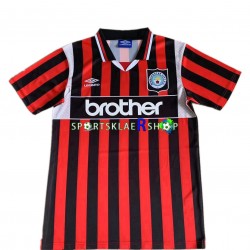 Manchester City drakt 1996 Retro Bortetrøye Kort erm , Herre