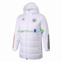 Manchester Utd Hvit Vinter Bomullsfrakk , Herre
