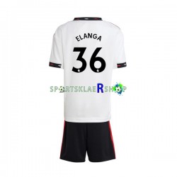 Manchester Utd drakt Elanga 36 Bortetrøye Kort erm 2022-23 , Barnesett