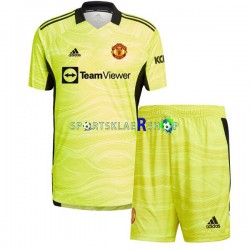 Manchester Utd drakt Keeper Hjemmetrøye Kort erm 2021-22 , Barnesett