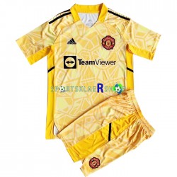 Manchester Utd drakt Keeper Hjemmetrøye Kort erm 2022-23 , Barnesett