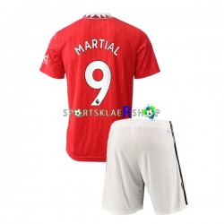 Manchester Utd drakt Martial 9 Hjemmetrøye Kort erm 2022-23 , Barnesett