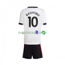 Manchester Utd drakt Rashford 10 Bortetrøye Kort erm 2022-23 , Barnesett