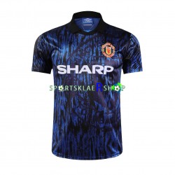 Manchester Utd drakt 1993 Retro Bortetrøye Kort erm , Herre