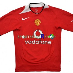 Manchester Utd drakt Retro Hjemmetrøye Kort erm 2004-2006, Herre