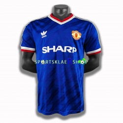 Manchester Utd drakt 1986 Retro Tredjetrøye Kort erm , Herre