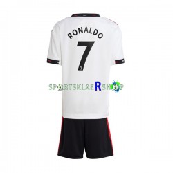 Manchester Utd drakt Ronaldo 7 Bortetrøye Kort erm 2022-23 , Barnesett