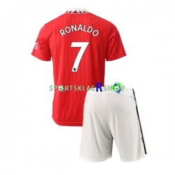 Manchester Utd drakt Ronaldo 7 Hjemmetrøye Kort erm 2022-23 , Barnesett